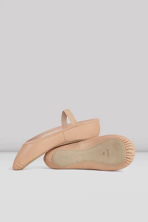 BLOCH Childrens Giselle Leather Ballet Shoes, Color: PNK, Size: 5, Width: B