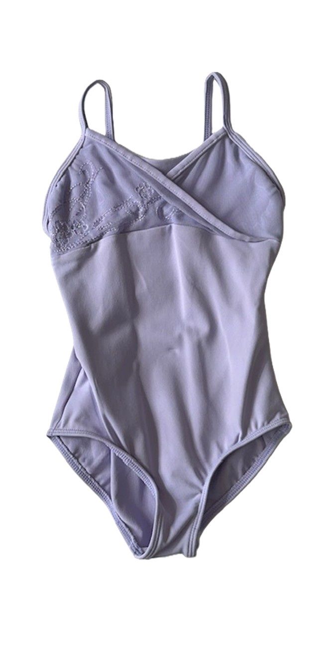 Girls - Tulle Wrap Camisole Leotard, Color: Lilac, Size: 2-4
