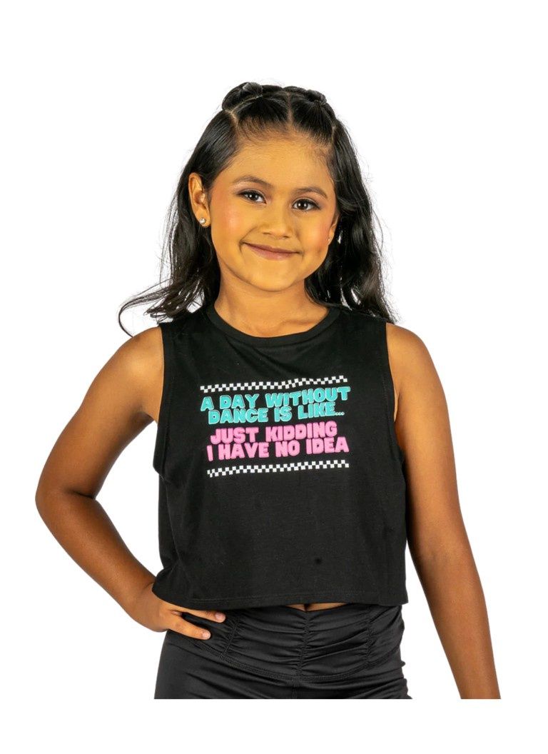 A Day Without Dance Tank, Color: Black, Size: 4-6