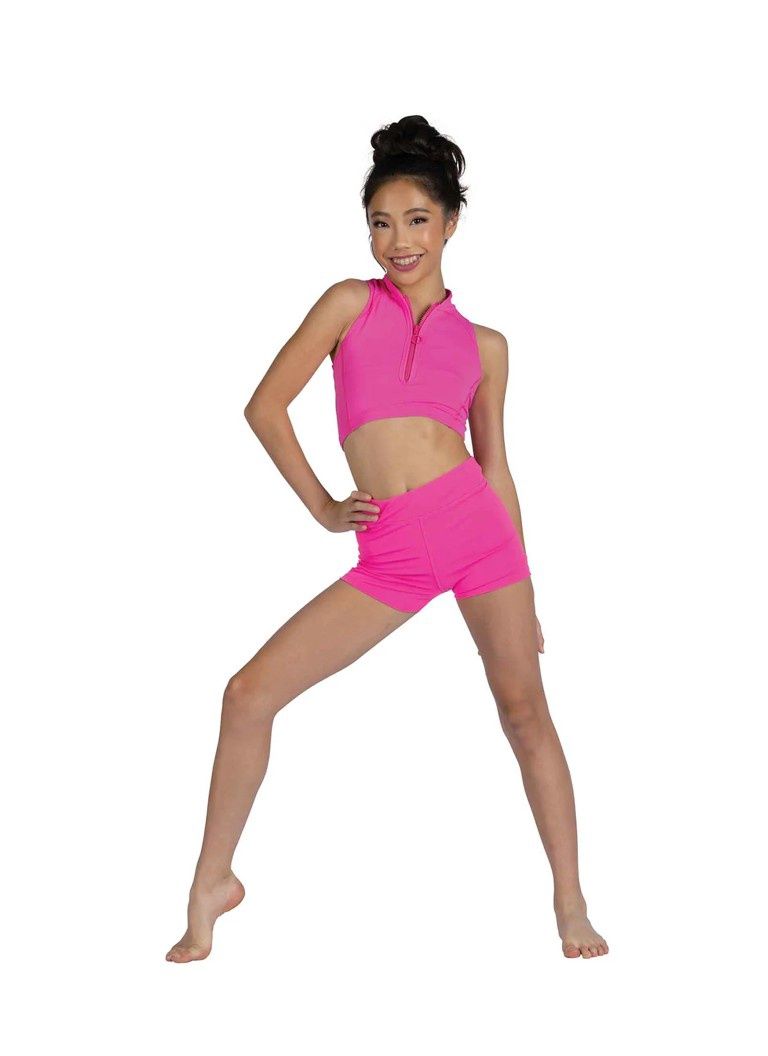 Kids Murphy Crisscross Top, Color: Neon Pink, Size: 6x/7