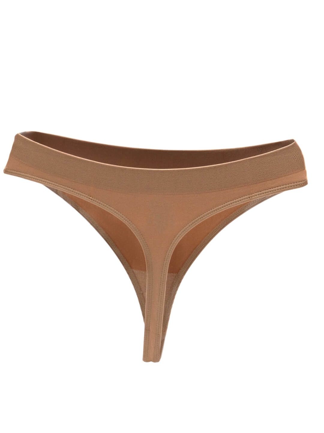 Seamless Low Rise Thong, Color: Nude, Size: SA