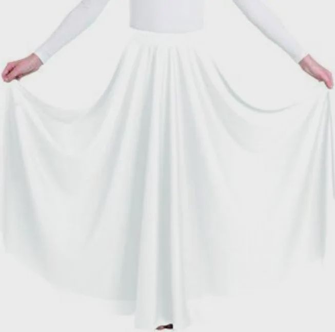 35" Circle Skirt Adult, Color: White, Size: SA