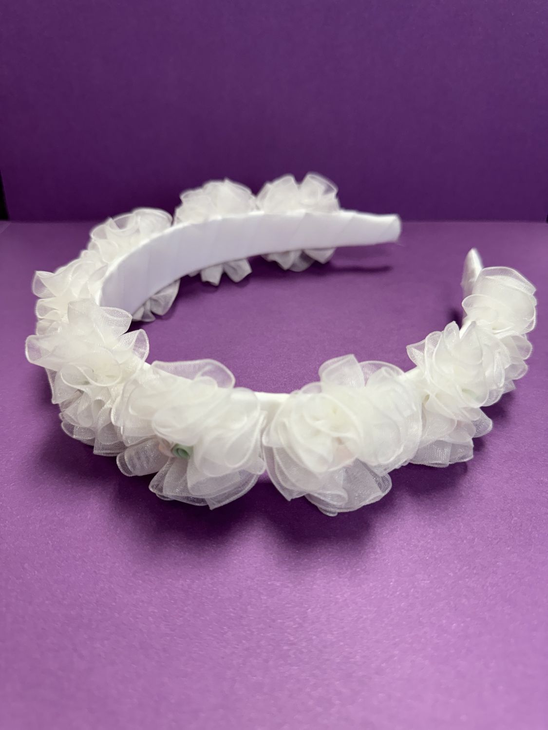 White Flower Headband