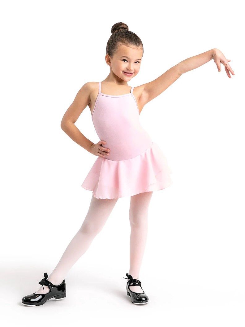 Children's Collection Camisole Cotton Dress, Color: Pink, Size: MC