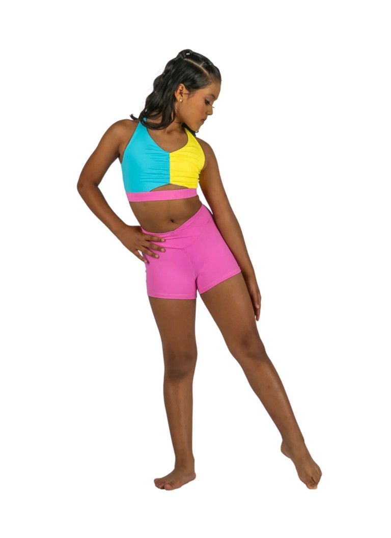 XO Double Trouble Top, Color: Tropical Splash, Size: 4-6