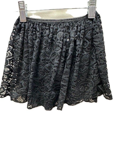 Lace Pull-on Skirt Girls, Color: Black, Size: 2-3