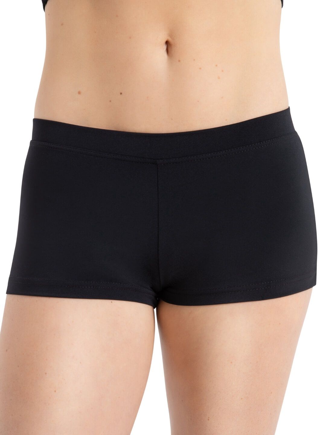 Boy Cut Low Rise Shorts - Adult, Color: Black, Size: XSA