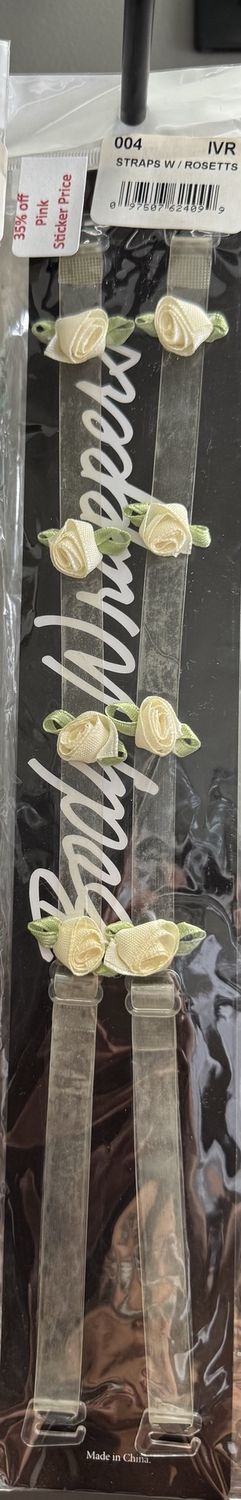 Flower Bra Straps, Color: Ivory