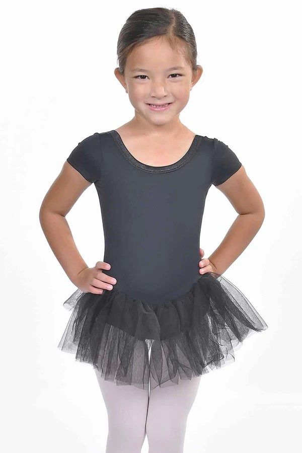 Ladder Back Dress - Girls, Color: Black, Size: 8-10