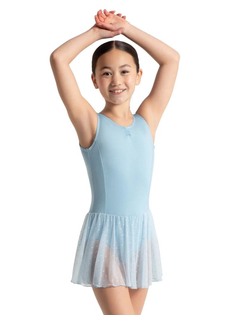 Spot On Tank Dress - Girls, Color: Lt Blue, Size: TOT