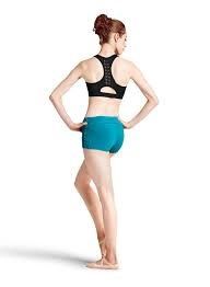 BLOCH Spliced Twist Crop Top Z3045, Color: Black, Size: MA