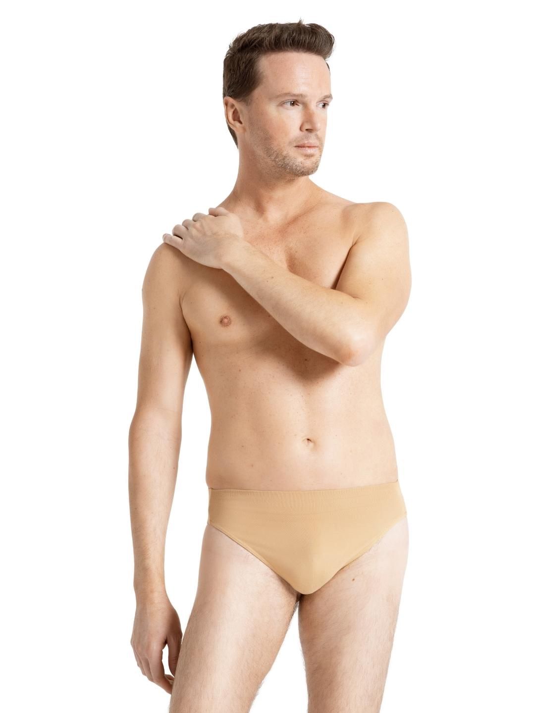 Self Lined Thong Dance Belt, Color: Nude, Size: SA