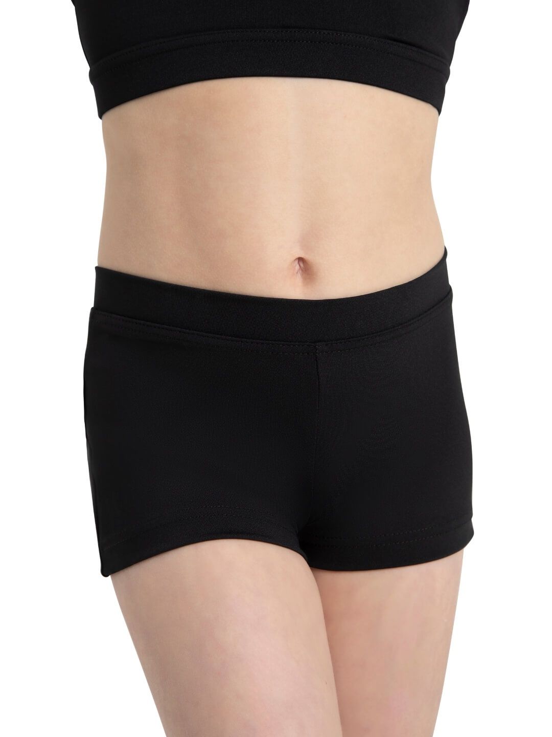 Boy Cut Low Rise Short - Girls, Color: Black, Size: SC