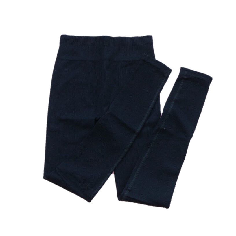Seamless Rib Leggings Adult, Color: Black, Size: XS/S