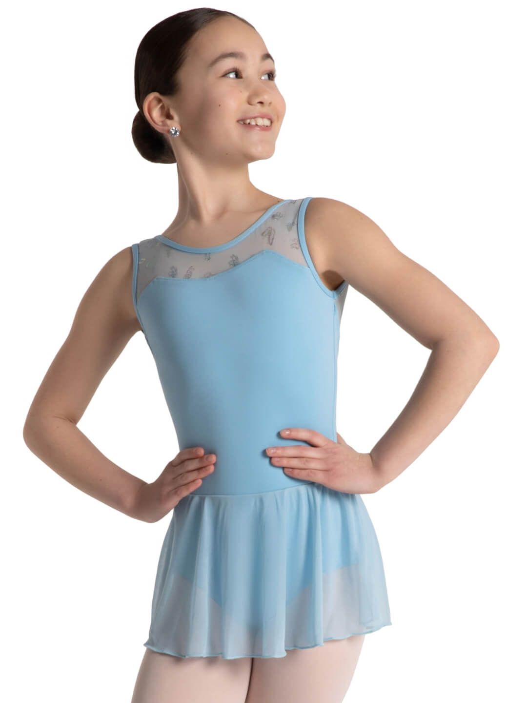 Farfalla Butterfly Tank Dress - Girls, Color: Lt Blue, Size: TOT