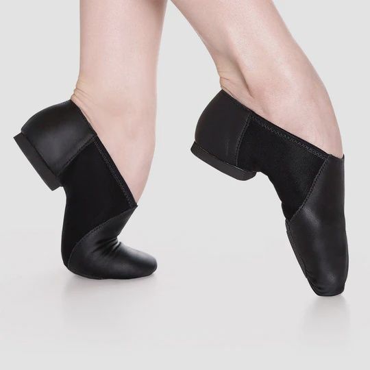 SoDanca "Janus" Split Sole Jazz (Suede Sole), Color: Black, Size: 4