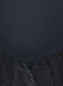 Girls' Detailed Trim V Back Tutu Dress Leotard, Color: Black, Size: 6x-7