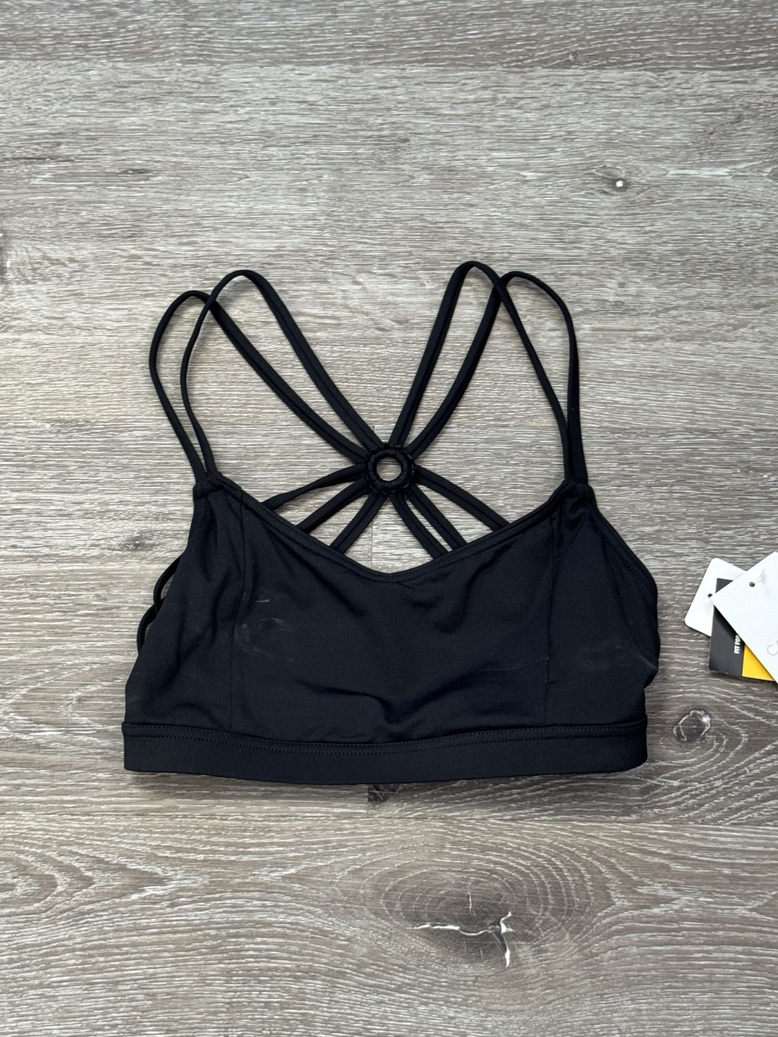 Strappy Bra Top, Color: Black, Size: SA