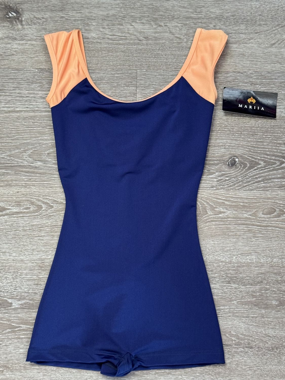 Shorty Biketard - Adult, Color: NVY/CTLP, Size: SA