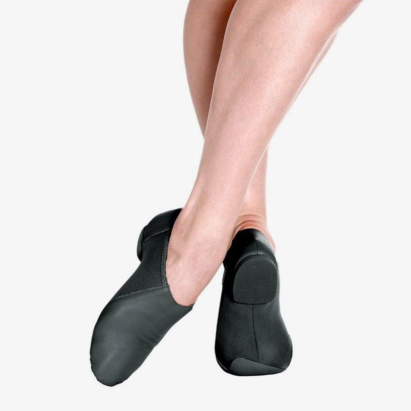 So Danca "Java" - JZ43 Jazz Leather Shoe -Youth, Color: Black, Size: 8, Width: M