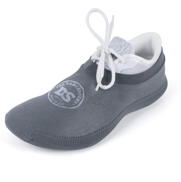 "The Dancesocks" Full Shoe Cover Ballroom, Color: Grey, Size: ONE
