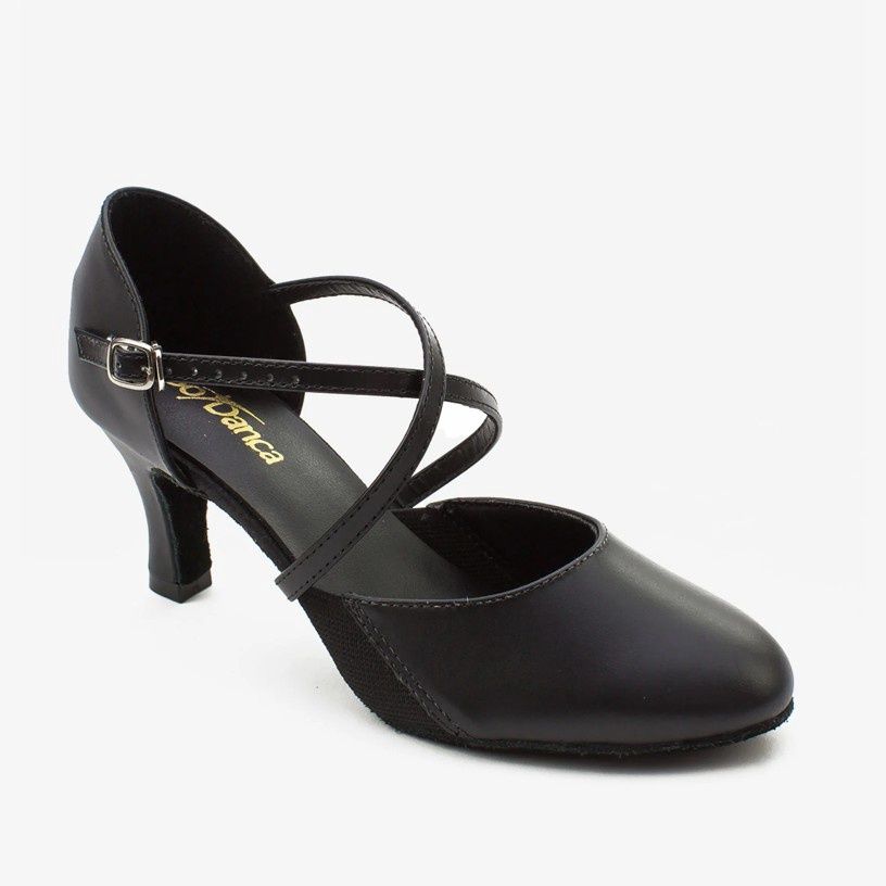 Ramona - BL124 2.5" Heel Leather Ballroom Shoe, Color: Black, Size: 11.5M