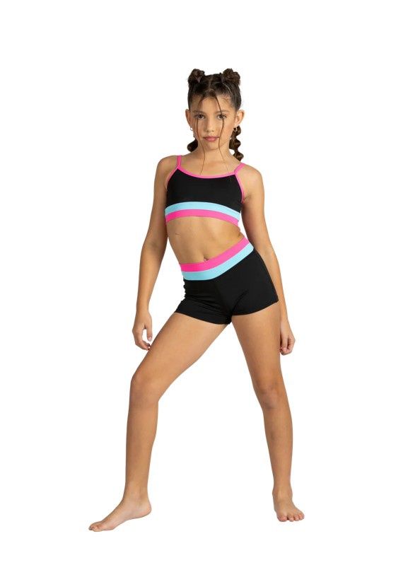 XO Triple Threat Short, Color: Midnight Glam, Size: 4-6
