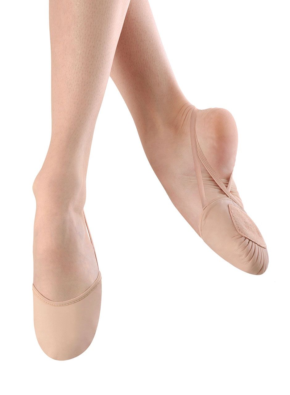 BLOCH Ladies Eclipse Leather Half Sole Shoe, Color: Light Sand, Size: XS