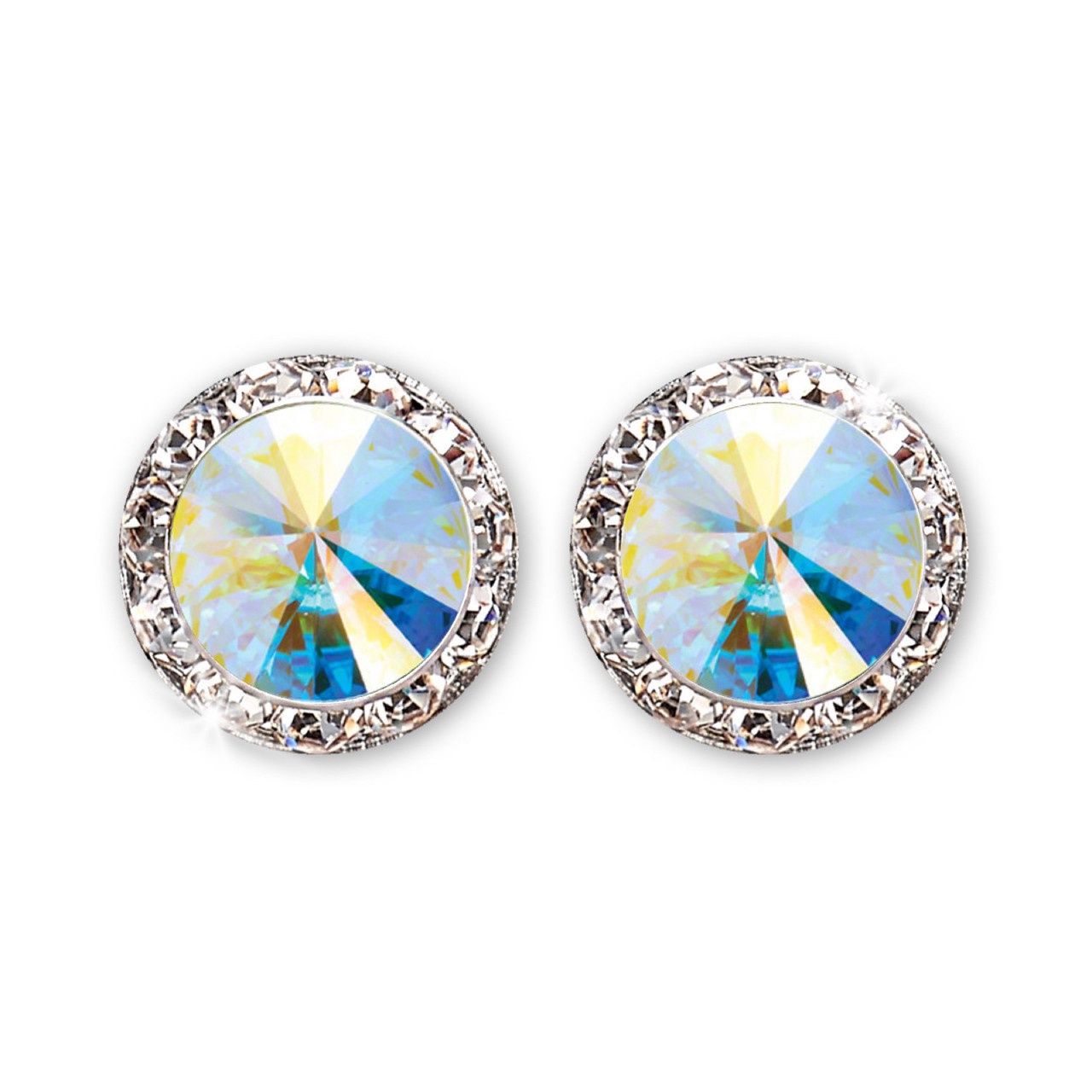 Starlight Performance Earrings, Color: Crystal AB, Size: Small 11mm, Type: Post
