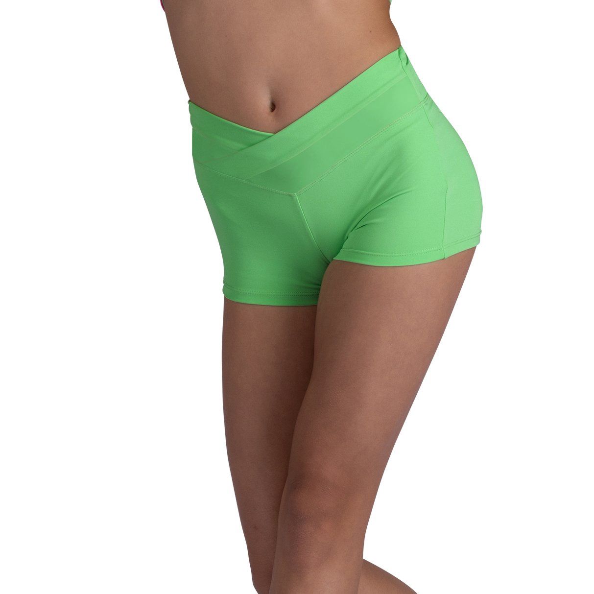 Kids Vanna Short, Color: Luminous Green, Size: 4-6