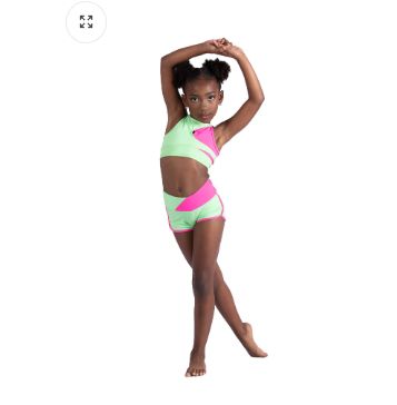 Lulu Two-Tone Keyhole Tank Top