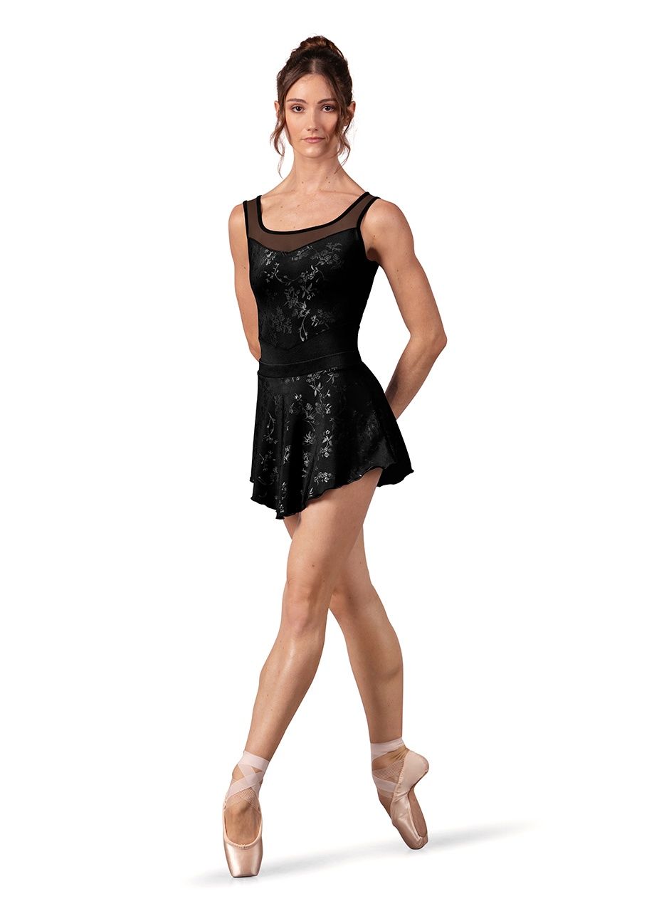 BLOCH "Selena" Pull-on Skirt, Color: Black, Size: XSA