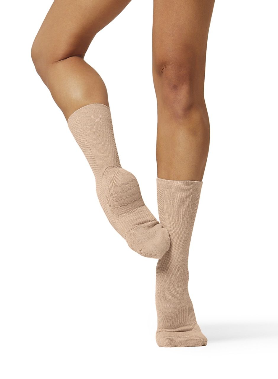 BlochSox Dance Socks, Color: Sand, Size: XS