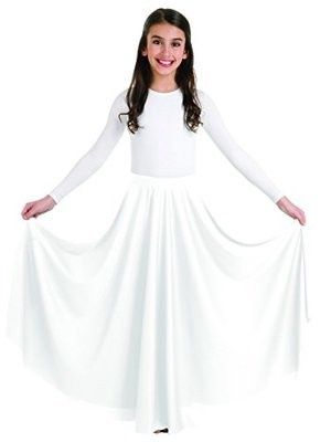 Body Wrappers Circle Skirt - WOMENS, Color: White, Size: S-M