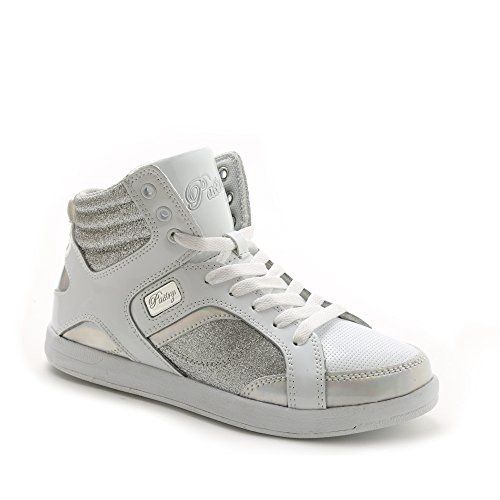 Pastry Adult "Sweet Court" Glitter White/Silver Sneakers Style No: PA133020, Size: 8M