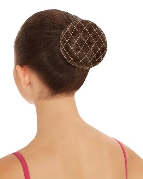 Capezio BH427 Metallic Hairnets, Color: Gold