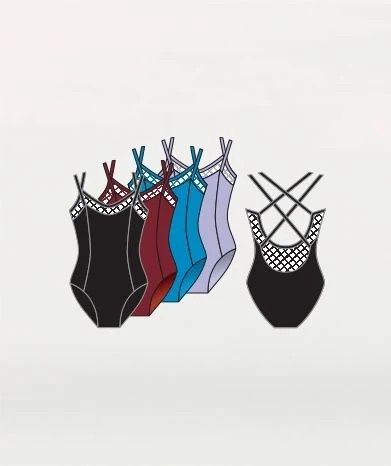 Double Strap Back Leotard - Womans, Color: Burgandy, Size: 2X