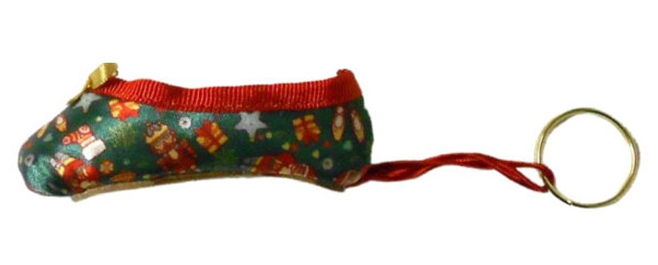 Holiday Mini Pointe Shoe, Color: Green