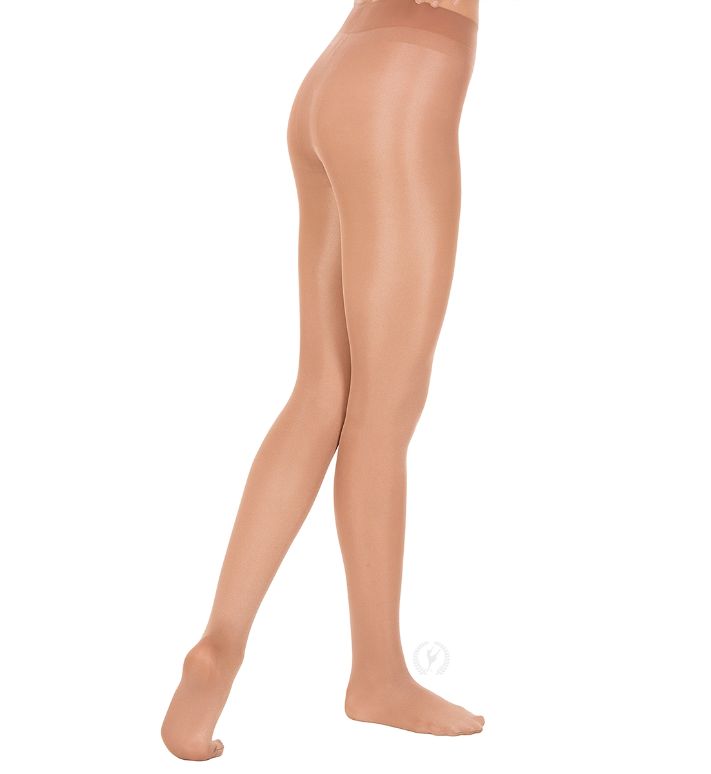 Eurotard - Womens Footed Shimmer Tights, Color: TOAST, Size: S