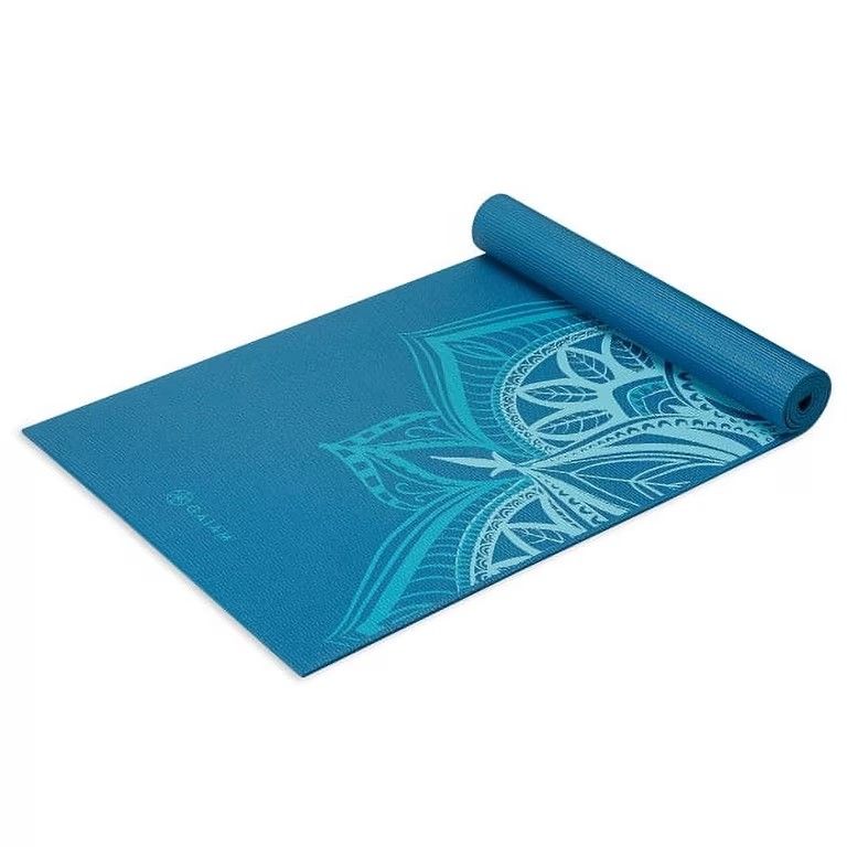Premium 6mm Yoga Mat, Style: Indigo Print