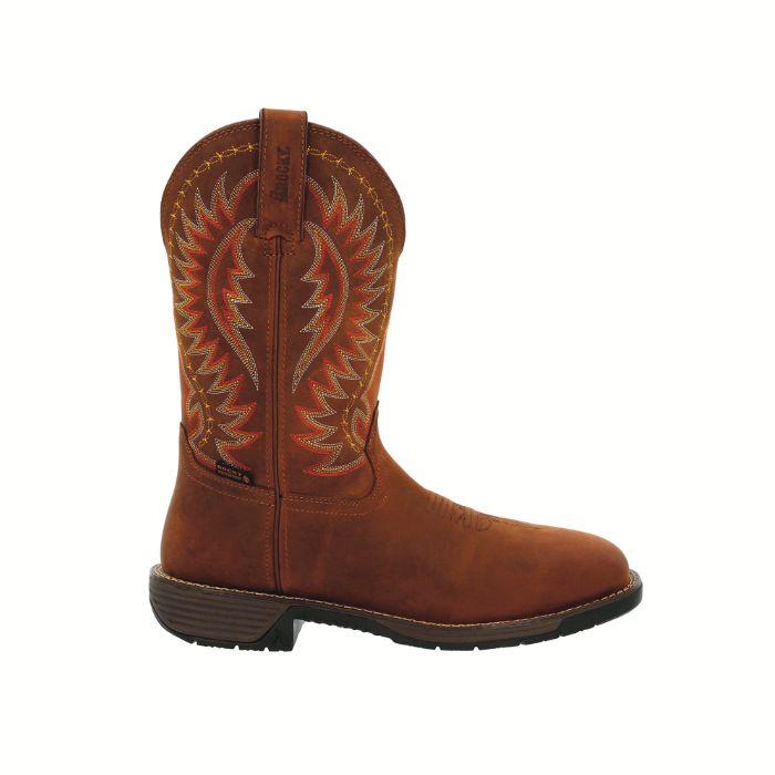 **ROCKY RUGGED TRAIL BRN 11" WESTERN BOOT- RKW0370