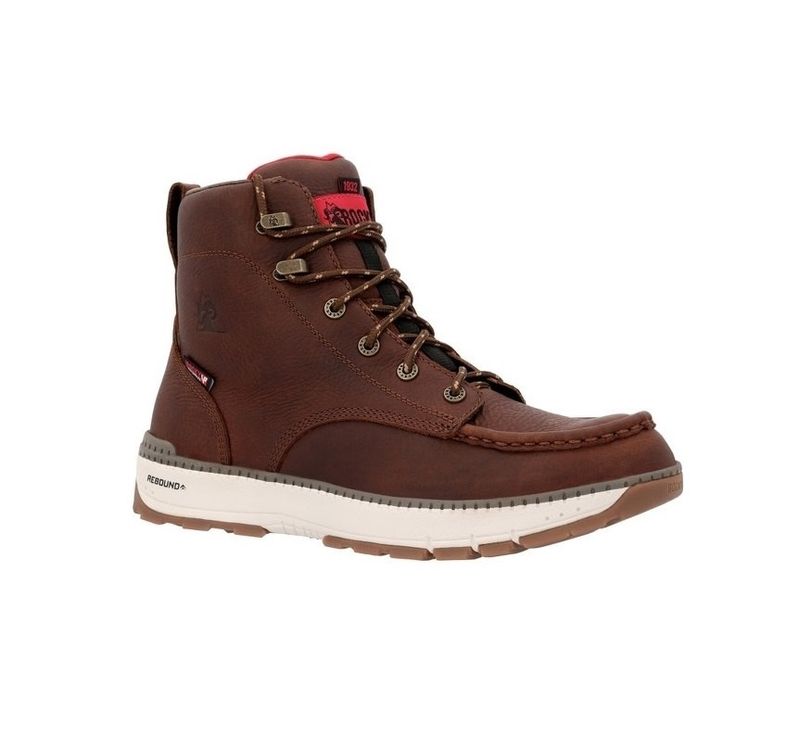 ROCKY MEN'S BRN 6" WORK BOOT- RKK0435