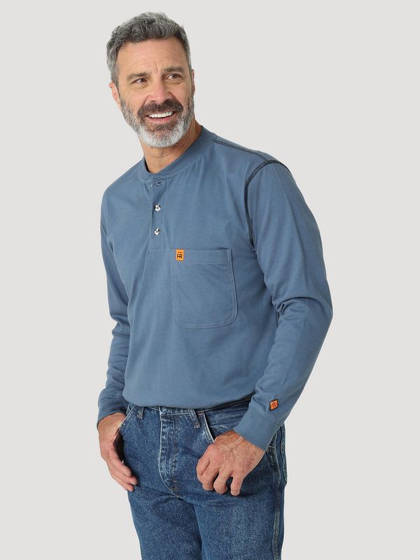 **FR161IN Wrangler FR Henley Indigo