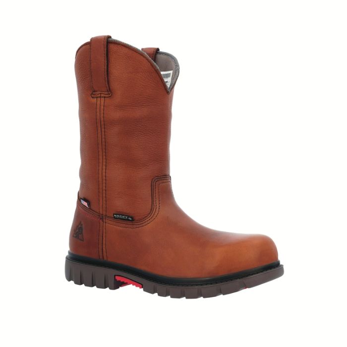 **ROCKY 11" WORKSMART WATERPROOF PULL-ON WORK BOOT- RKK0402
