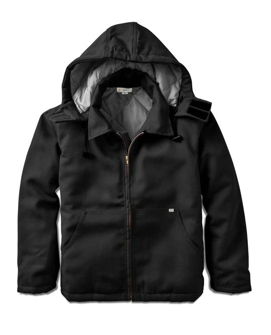 RASCO FR Black Duck Hooded Jacket FR3507BK