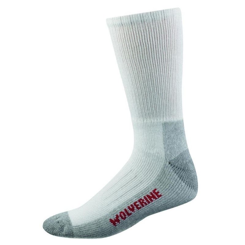 WOLVERINE 2PK ST COTTON MID CALF - WHITE W91100270-100