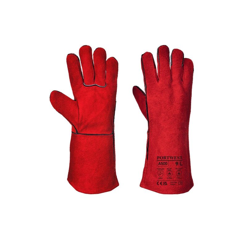 PORTWEST A500 Welders Gauntlet RED 