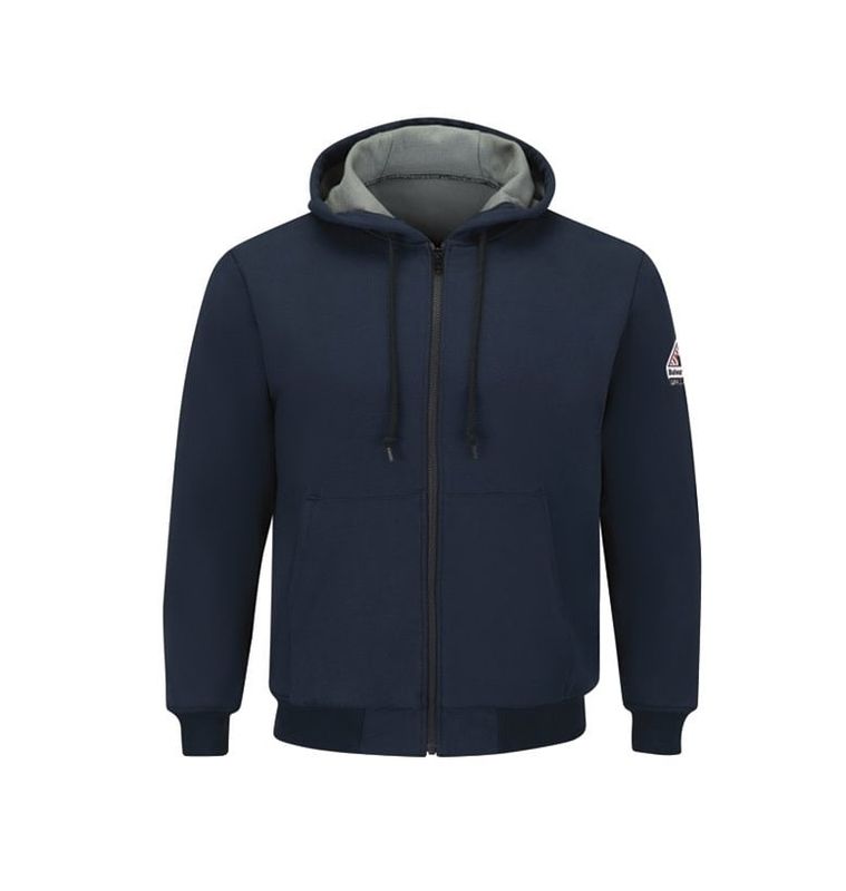 BULWARK FR SEZ4NV  THERMAL SWEATSHIRT HOODIE NAVY