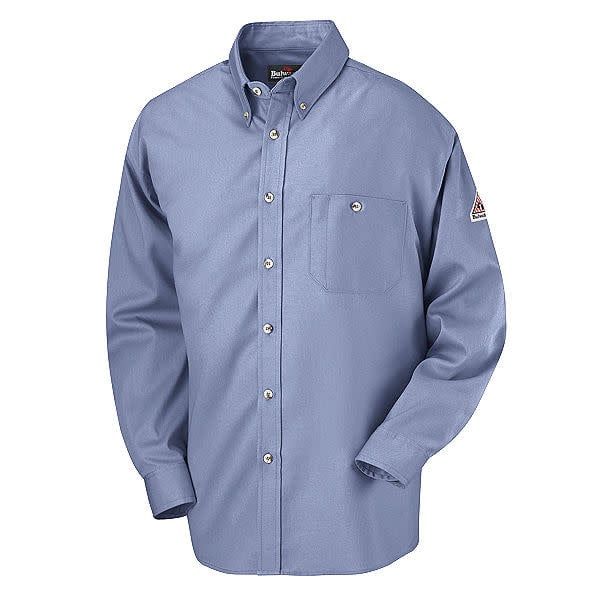BULWARK DRESS SHIRT EXCEL-FR 5.25OZ LT BLUE SEG6LB