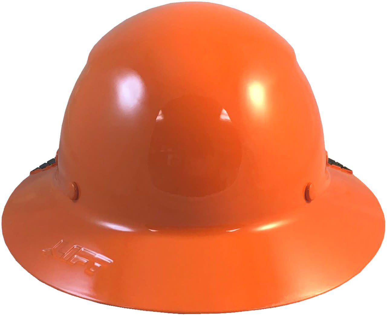 Actual Carbon Fiber Hard Hat HDFM-17KG-HVO Hi-Viz Orange